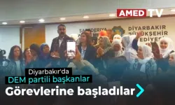 Diyarbakır'da DEM partili başkanlar görevlerine başladılar