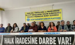 KESK Antep, kayyım politikalarını ve yasakları protesto etti