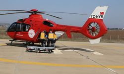 Kalp krizi geçiren kadın, Diyarbakır’a ambulans helikopterle sevk edildi