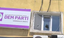 Çanakkale’de DEM Parti binasına taşlı saldırı gerçekleşti