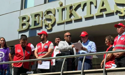 Beşiktaş Belediyesi işçileri iş bıraktı