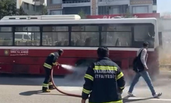 Diyarbakır'da halk otobüsü alev aldı