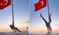 Türk bayrağında direk dansı yapan kişiye soruşturma