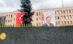 TSK binalarına ilk kez Erdoğan posteri asıldı