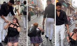Bir kadına tasma takıp gezdirdi: İkisi de tutuklandı