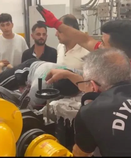 Diyarbakır OSB'de iş kazasında bir kişi yaralandı