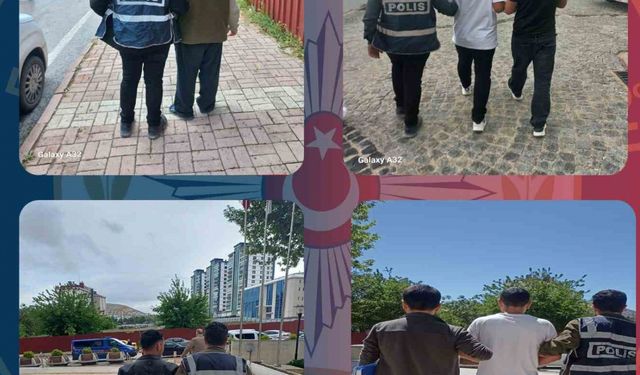 Elazığ'da kesinleşmiş hapis cezası bulunan zanlılar yakalandı