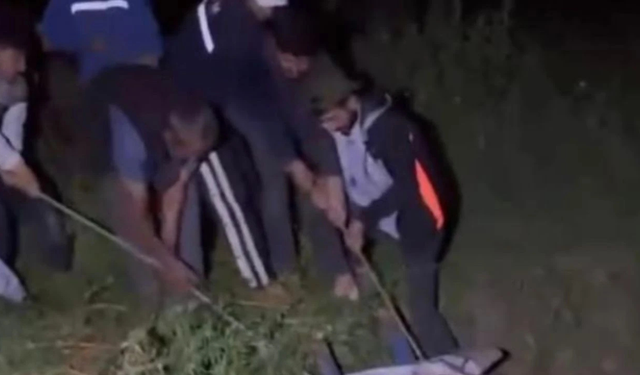 Batman’da çukura düşen inek kurtarıldı