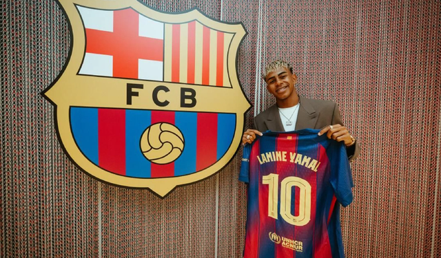 Barcelona'nın yeni 10'u Lamine Yamal: Maaşı 10 kat artırıldı