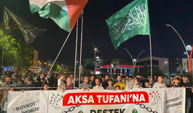 Diyarbakır’da Gazze’ye destek, İsrail’e protesto