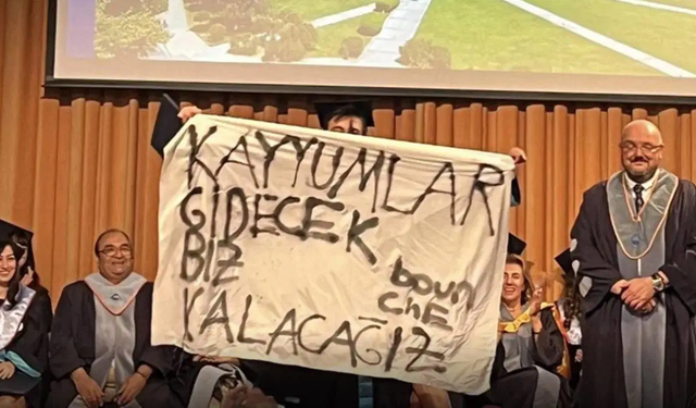 Boğaziçili Kaşkaloğlu’na pankart cezası: Yüksek lisans kabulü iptal edildi
