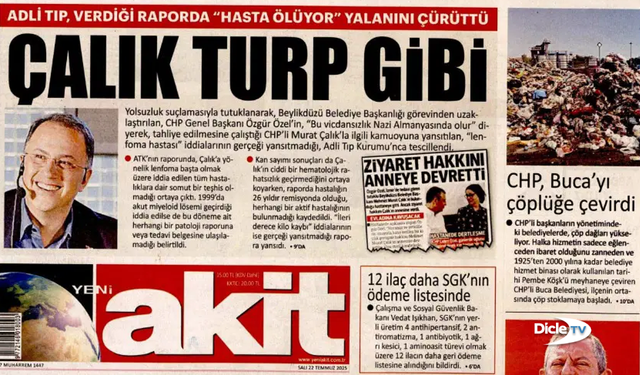 Yeni Akit: "Murat Çalık turp gibi!"