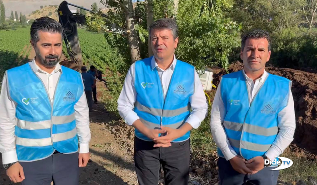 Görevine iade edilen Adıyaman Belediye Başkanı Abdurrahman Tutdere sahaya indi
