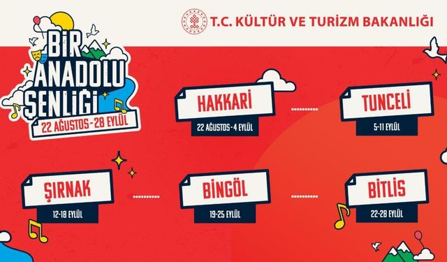 Bingöl’de "Bir Anadolu Şenliği" başlıyor