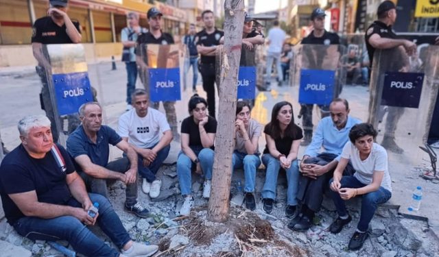 Kayyum atanan Batman Belediyesi ağaçları kesiyor