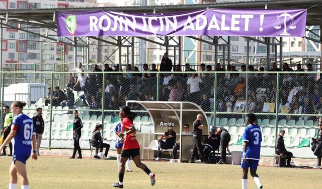 Amedspor’a TFF engeli: 'Rojin için adalet’ pankartına yasak