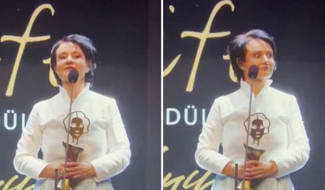 Afife Ödülleri’nde Karadağlı’ya teşekkür salonda yuhalandı