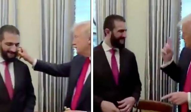 Trump önce parfüm sıktı, sonra "Kaç eşin var?" diye sordu