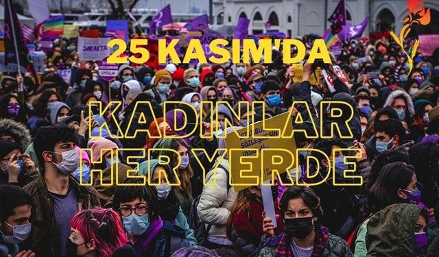 İl il 25 Kasım eylemleri: Kadınlar her yerde sokakta