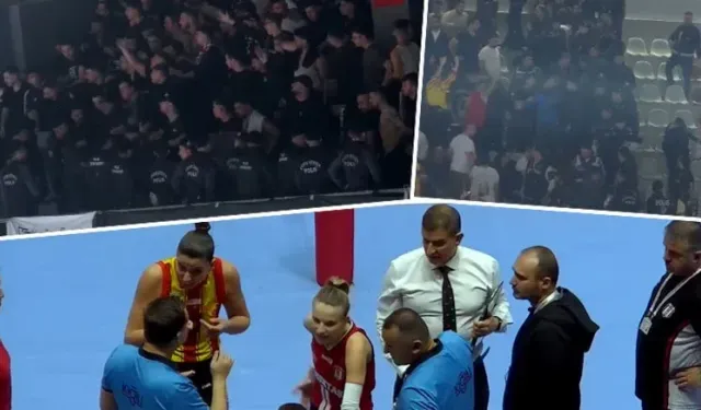 Göztepe–Beşiktaş kadın voleybol maçı: Polis, salonu boşalttı