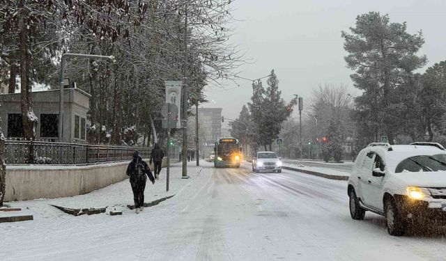 Diyarbakır güne karla uyandı, okullar tatil edildi