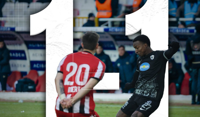 Amedspor Sivas’ta pes etmedi, liderliği geri aldı