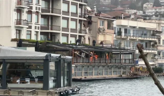 Bebek Otel’de kaçak bölümlerin yıkımı başladı