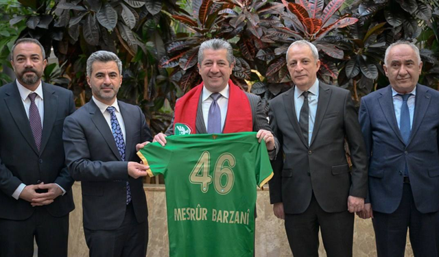 Mesrur Barzani, Amedspor Başkanı’nı kabul etti