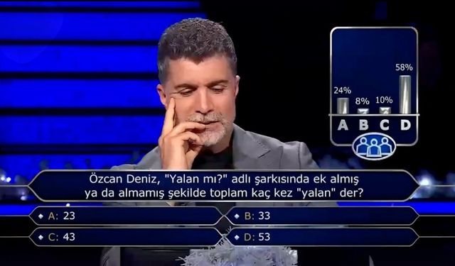 Özcan Deniz kendi şarkısını bilemedi, joker kullandı