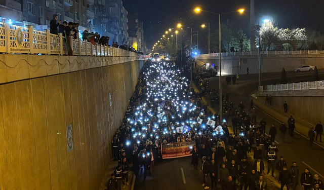 Diyarbakır'da Öcalan yürüyüşü
