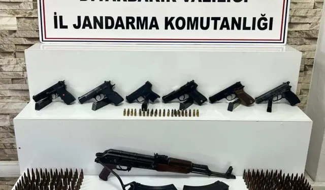 Diyarbakır’da silah operasyonu: Tabanca ve mühimmat yakalandı
