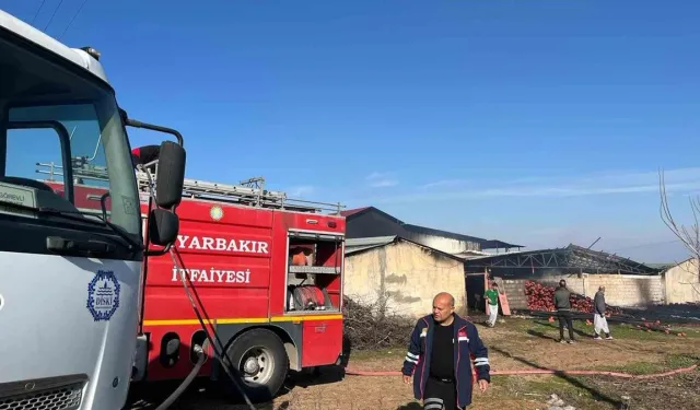 Diyarbakır'da fabrikada yangın!