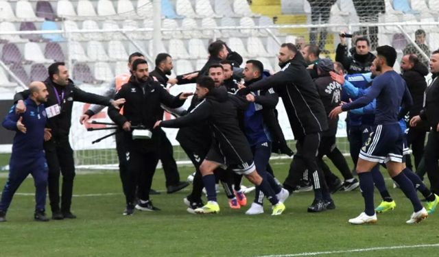 Keçiörengücü–Erzurumspor maçında kavga