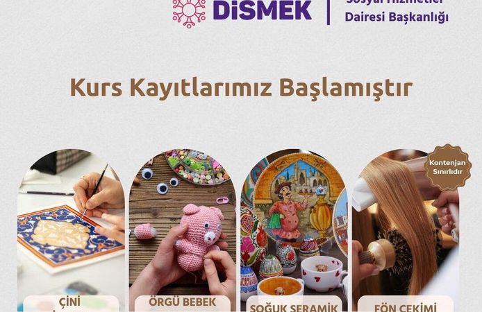 DİSMEK’te dört yeni kurs için kayıt başladı