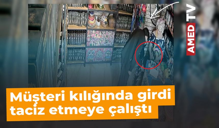 Müşteri kılığında girdi taciz etmeye çalıştı