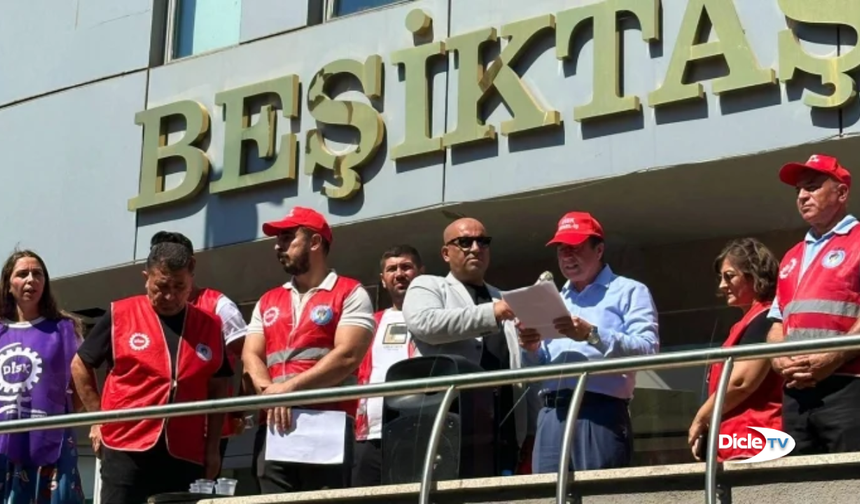 Beşiktaş Belediyesi işçileri iş bıraktı