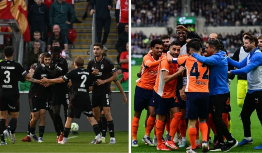 Konferans Ligi’nde Başakşehir ve Beşiktaş tur peşinde