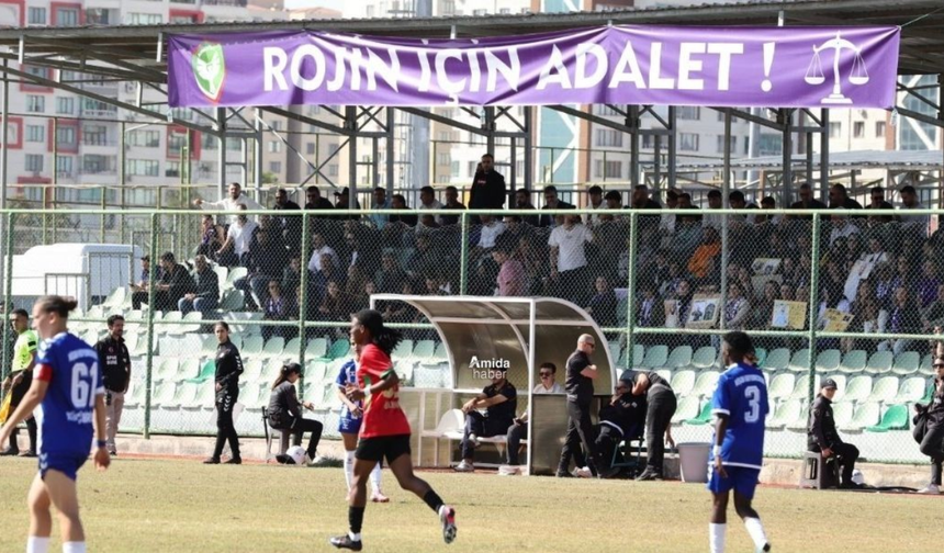 Amedspor’a TFF engeli: 'Rojin için adalet’ pankartına yasak