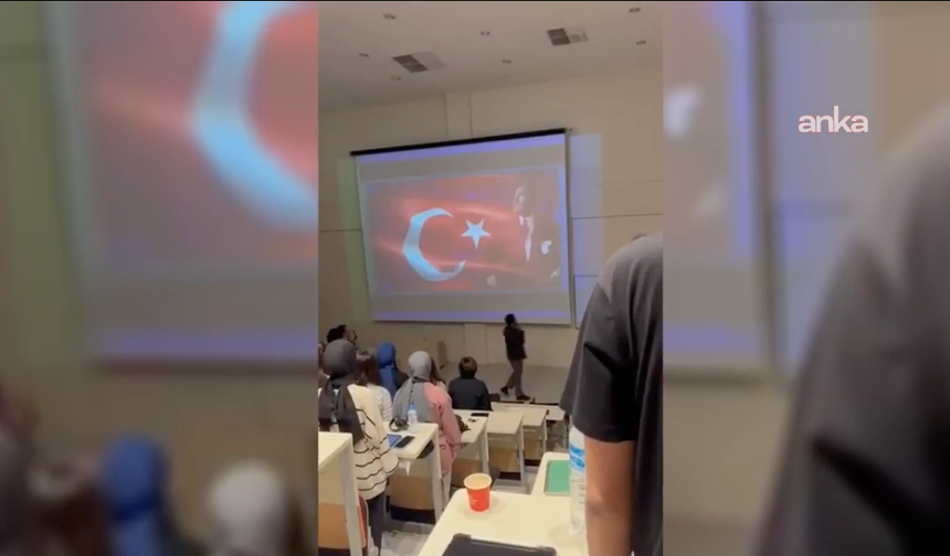 Atatürk’ü anma töreninde telefonla konuşan öğrenci disipline sevk edildi