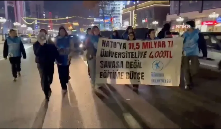 Burs ve kredi zammı protestosu: Yedi öğrenci gözaltında