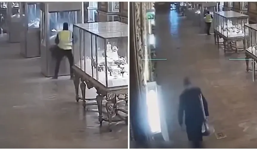 Louvre soygununun kamera görüntüleri yayımlandı