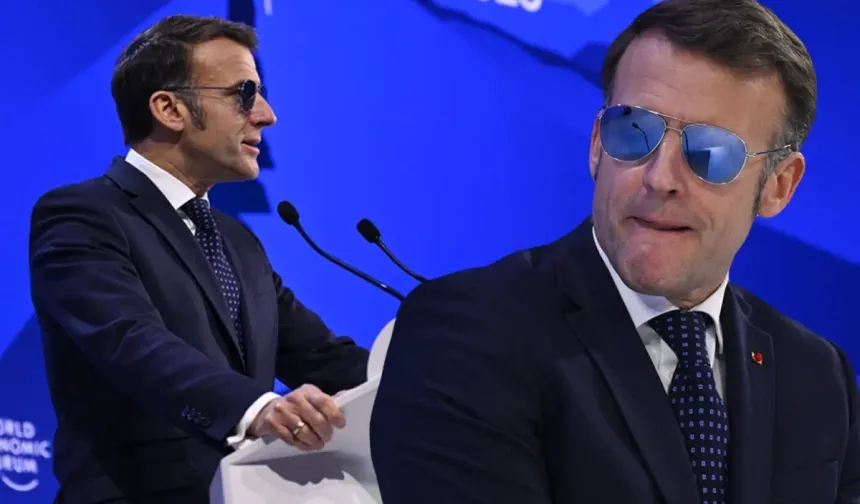 Macron Davos’ta neden güneş gözlüğü taktı?