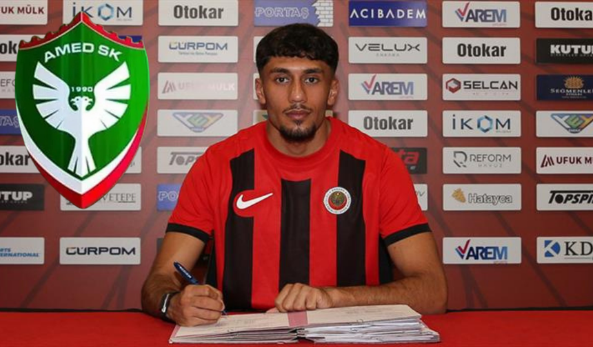 Amedspor’da son dakika transferi