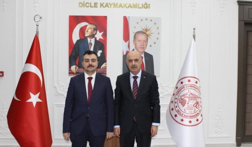 Diyarbakır Emniyet Müdürü, Dicle Kaymakamı’nı ziyaret etti