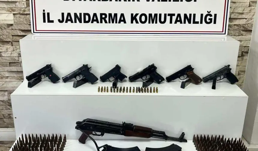 Diyarbakır’da silah operasyonu: Tabanca ve mühimmat yakalandı