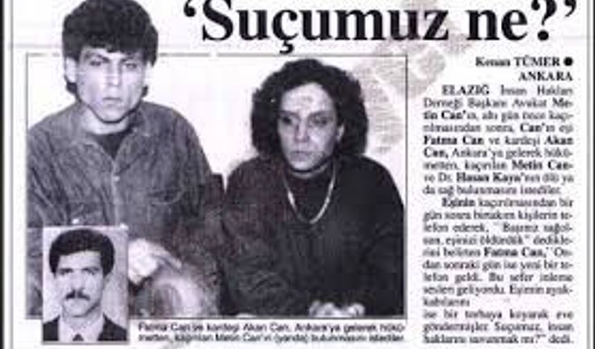 33 Yıl Geçti: Metin Can ve Hasan Kaya Dosyası Adalet Bekliyor