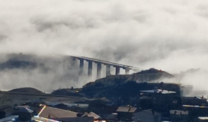 Kulp’ta sis kartpostallık manzaralar oluşturdu