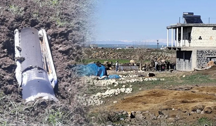 Diyarbakır’da gökyüzünden düşen cisim: Füze parçası mı?