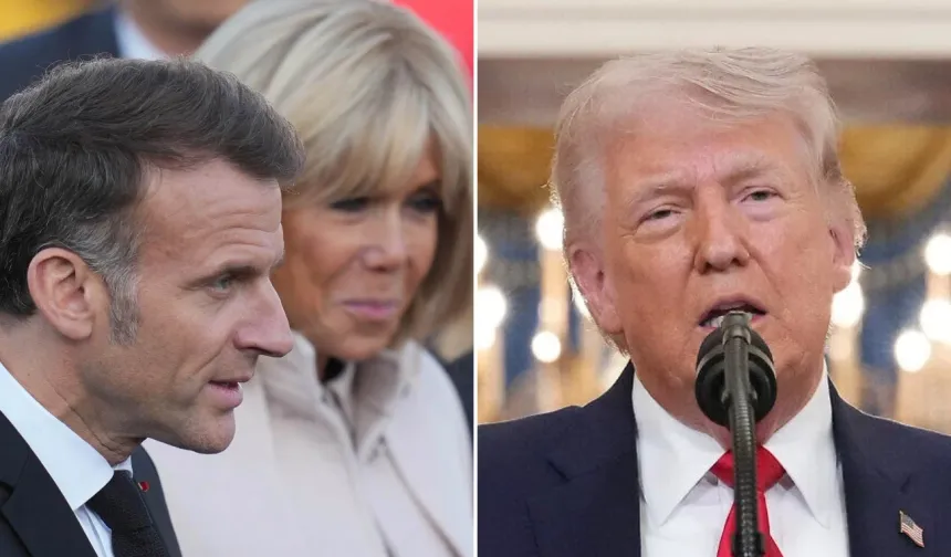 Macron'dan eşiyle dalga geçen Trump’a yanıt: “Seviyesiz”