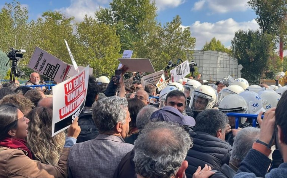 10 Ekim anmasına polis müdahalesi